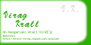 virag krall business card